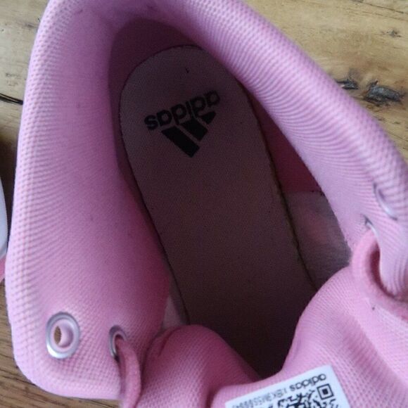 ADIDAS BRAVADA PINK HAWAIIAN FLORAL HIGH TOP PLATFORM CANVAS SNEAKERS SIZE 9.5 - Picture 9 of 11